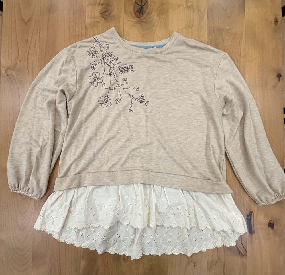 Matilda Jane Spring Bouquet Floral Sweatshirt Medium